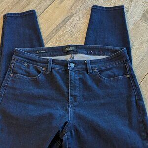 Talbots Petite, Flawless Five Pocket Dark Blue Wash Jegging Blue Jeans, Size 10P